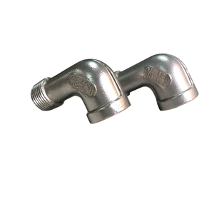 Raccords de plomberie en acier inoxydable moulé sur mesure de haute précision, coudes à 90° filetés, pour diverses industries, avec logo personnalisé - Product Image 6