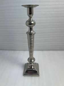 Traditional Brass <b>Candle</b> Holder With Nickel Finish For Festive Decoration And Luxury Home Styling - Product Image 6