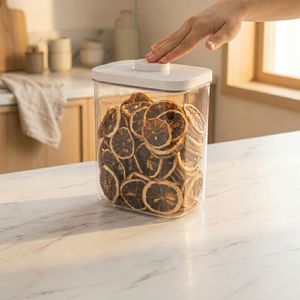 Conteneur alimentaire hermétique carré en PET Pavico de 1 à 3 L pour impression sérigraphique sur couvercle pop, idéal pour cuisine et garde-manger (vente en gros) - Product Image 5