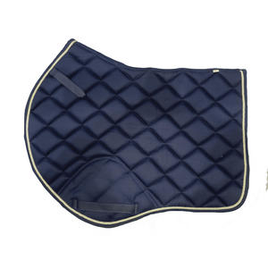 Manta de Silla de Montar Clásica de Algodón Premium y Microfibra Suave Azul Marino, Cómoda y Duradera para Deportes Ecuestres - Product Image 4