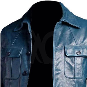 Chaqueta de invierno de cuero genuino de alta calidad para hombre que ofrece comodidad, calidez y un atractivo de moda atemporal. - Product Image 2