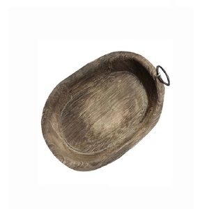 Tazón Grande de Madera para Servir, Hecho a Mano con Madera Natural, para Comidas Familiares, Ensaladas, Frutas, Pasta, Arroz y Pan - Product Image 4