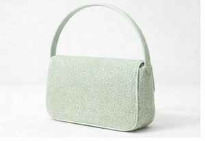 Bolso de Hombro de Lujo Hecho a Mano con Cuentas Verdes Claras y Bordado de Tortuga para Mujer, Ideal para Fiestas - Product Image 4