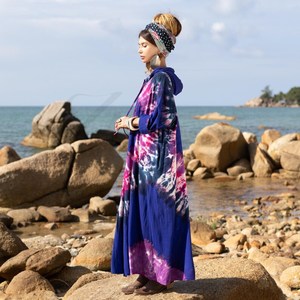Piscine fête Sequin Kimono à manches longues broderie à la main travail à volants dentelle Wrap longue rayonne brodé Kimonos Robe - Product Image 3