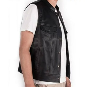 Chaleco de Cuero Ligero, Transpirable y Duradero al por Mayor, Chaleco de Cuero para Hombre con Servicio OEM a Precio Económico - Product Image 3
