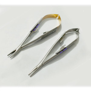 Pinzas Portaagujas Castroviejo de 14 cm, Instrumentos Dentales de Ortodoncia, Punta Recta, Punta Curva, Con o sin Bloqueo - Product Image 5