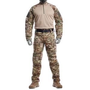 Costumes de travail formels deux pièces pour le printemps et l'automne, en polyester épais camouflage, résistant à l'usure et durable, pour l'entraînement en extérieur - Product Image 4