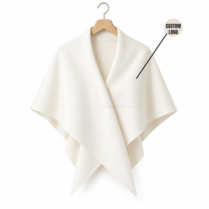Cosh International Sorority Sisterhood Nouveau design personnalisé pour femme, poncho-couverture à carreaux, style manteau ouvert sur le devant - Product Image 1