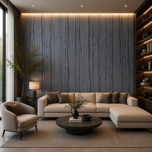 Revêtement mural en pierre d'ardoise naturelle 100 % écologique, feuilles de pierre flexible en quartz marbré du Nord, les plus uniques, pour la décoration intérieure - Product Image 1