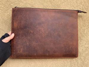 Funda de Piel Genuina para Portátil de 13/14/15 Pulgadas, Estilo Vintage, Resistente, para Hombres de Negocios LS-0239 - Product Image 5