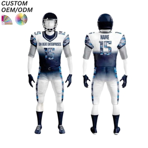 Maillot de rugby personnalisé imprimé, uniforme de football d'équipe, respirant, séchage rapide, 100 % polyester, sans manches, OEM/ODM - Product Image 6