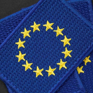 Patch du drapeau européen, emblème national de l'Union européenne (UE), brodé à thermocoller - Product Image 3