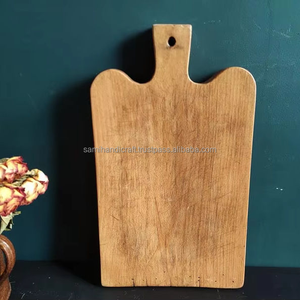 Planche à découper classique en bois, plateau de service en bambou et bois de manguier, plateau pour légumes et fruits avec poignée, ustensiles de cuisine personnalisés - Product Image 4