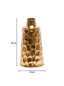 Jarrón de Mesa Ecológico de Hierro Forjado a Mano con Diseño Costero de 25 cm con Acabado Martillado ZAHID EXPORTS - Product Image 1