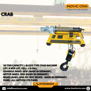 Unité de grue électrique industrielle INOVIC CRM de qualité industrielle, robuste, avec câble en acier |   Machine de levage aérien durable - Product Image 5