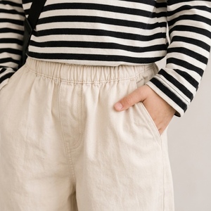 Korean style wide-leg pants for boy 65% cotton 35% polyester Breathable Anti-Shrink Casual Kids <b>Top</b> - Product Image 6