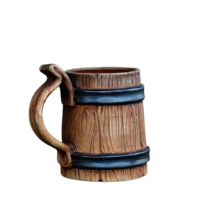 Customized Acacia Wood Coffee Mug Beer and <b>Drinkware</b> for Home Office Handcrafted Water Cup Wooden Mug - Product Image 2