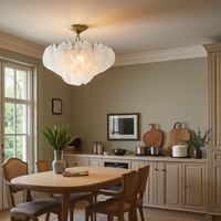 Lustre SIMIG de style moderne du milieu du siècle, luminaire de plafond pour hall d'entrée, avec lampe de plafond blanche unique pour salon, chambre à coucher, entrée