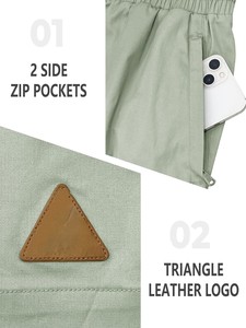 Shorts cargo pour homme style punk, taille haute, avec cordon de serrage, 100% coton, écologiques, respirants, séchage rapide, pour l'été, la gym et la plage - Product Image 4