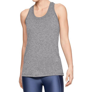Camiseta sin mangas de punto para mujer, OEM, para gimnasio, yoga, ropa deportiva, logotipo frontal personalizado, 100% algodón, transpirable, estilo vintage - Product Image 1