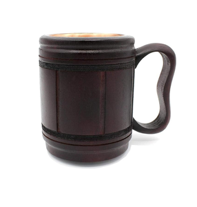 Handicraft Wooden <b>Mugs</b> Cartoon Pattern Straw Classic Style <b>Smart</b> Feature Premium Quality Business Gift - Product Image 4