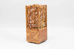 Ả Rập kịch bản hương Burner thư pháp bằng gỗ bakhoor chủ bằng gỗ với một t-ánh sáng bakhoor Burner bởi zhtraders - Product Image 4