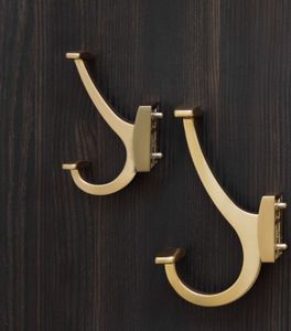 Premium Brass <b>Wall</b> Hooks Space Saving Organizer For Kitchen Bathroom Bedroom Decorative Hanging Storage Solutions Accessories - Product Image 3