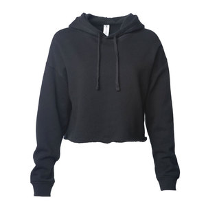 <b>White</b> <b>Cropped</b> Hoodie Oversized Fit Long Sleeve Solid Color Casual Unisex Fleece <b>Sweatshirt</b> Autumn Style Knitted Fabric - Product Image 5