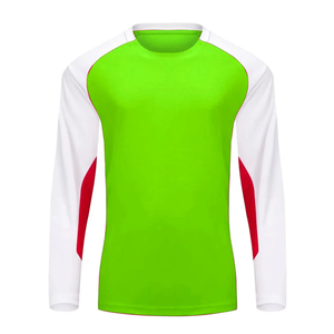 OEM Custom Mens Raglan Long Sleeve T Shirt Two Tone Color Block Contrast Sleeve Activewear Crewneck Cotton Sports Tee Shirt - Product Image 5