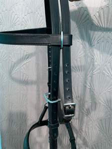 En gros, Bridon en cuir de cheval avec rênes, Durable, Confortable, Équipement d'équitation de qualité supérieure pour l'entraînement, la compétition et les spectacles - Product Image 6