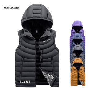 Chaleco Acolchado para Negocios de Ropa de Invierno OEM/ODM, Cómodo, Relleno, Transpirable, de Secado Rápido, con Cuello Alto, Unisex, a la Moda - Product Image 3