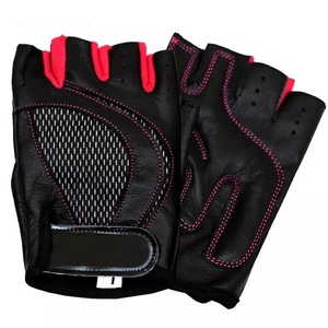 GAF Fashion Colorful Lifting Gloves Breathable PU Leather Non-Slip Half Finger Lace-up Closure <b>Weight</b> Lifting Outdoor Sports - Product Image 4