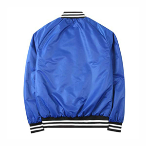 Wholesale Lightweight Custom Logo Satin Varsity <b>Jacket</b> <b>Men</b> Red Satin Preppy Style Button Front Regular Fit Autumn Wear 2026 - Product Image 3