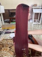 Bon marché, vente en gros, cheveux vietnamiens naturels en vrac Perruques à fermeture réelle pour femmes noires Perruques de cheveux humains à lacet complet sur le devant