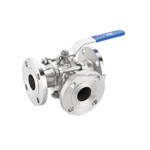 Robinet à boisseau sphérique à bride en acier inoxydable, port complet, durable et résistant à la corrosion - Product Image 1