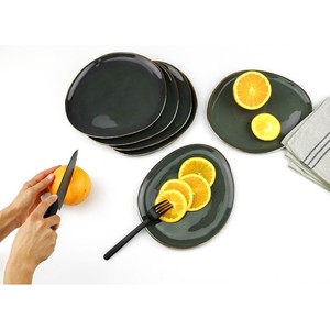 Assiette en céramique de porcelaine bleue en gros – Assiette de table fabuleuse pour restaurant – Vaisselle sûre - Product Image 6