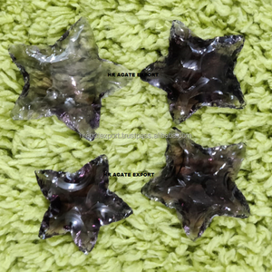 Venta al por mayor Curación Cristal Amatista Forma a granel Punta de flecha Ágata Punta de flecha Forma De Luna Cristal Media Luna Punta de flecha - Product Image 5