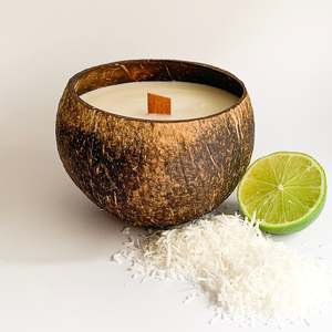 Competitive price home fragrance factory supply natural coconut shell <b>candle</b> decorative <b>candles</b> - Product Image 2