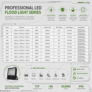 Projecteur LED résidentiel IK10 IP65 AC 85-265V SMD en alliage d'aluminium noir - Product Image 3