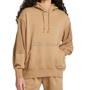 Haute qualité 500Gsm coton épais blanc uni poids lourd surdimensionné sweats à capuche sans ficelle unisexe personnalisé femmes sweats à capuche et sweat-shirts - Product Image 5