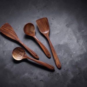 Juego de Utensilios de Cocina de Madera de Mango de 4 Piezas, Fáciles de Limpiar, Hechos a Mano, Diseño Personalizado, Marca Unicorn Handicrafts - Product Image 2