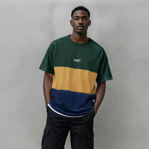 เสื้อยืดคอกลมทรงหลวม แขนเสื้อแบบดรอปโชว์เดอร์ ผ้าคอตตอน 100% เนื้อหนา แบบริบ  ขายส่ง OEM  เสื้อโอเวอร์ไซส์  สไตล์สตรีทแวร์รักษ์โลก ดีไซน์ทรงบ็อกซี่ - Product Image 5