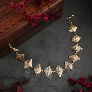 Joyería colgante en forma para mujer, nuevo collar de latón para regalo, uso de niñas de boda, producto hecho a mano, collar de latón hecho a mano - Product Image 3