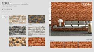 Durable Modern Porcelain <b>Wall</b> Floor Tiles 300x600mm Anti Slip High Depth Pattern Interior Decoration for Schools - Product Image 2