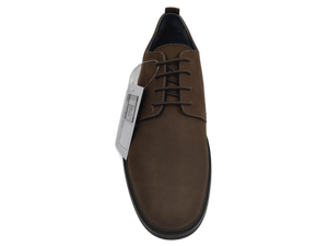 Chaussures habillées Aircom Derby pour hommes en nubuck de vache, à bout fermé, à lacets, avec coussin d'air, antidérapantes, semelle TRX, pour le bureau - Product Image 3