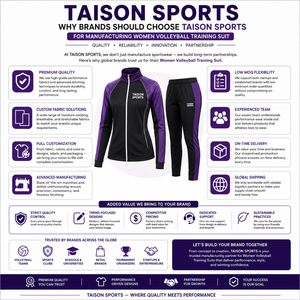 Ensemble de sport unisexe coupe-vent en polyester tricoté premium 300 GSM marron pour entraînement de volleyball avec logo personnalisé sur les panneaux d'épaule - Product Image 5