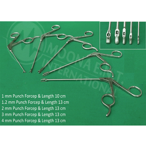Moona E.N.T Instruments Arthroscopic Forcep Punch Forceps Set of 5 Pieces for Orthopedic Surgery CE Certified Class I Instrument - Product Image 1