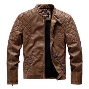 Chaqueta de cuero Pu con capucha para hombre de otoño, abrigos de cuero de motocicleta negros a la moda, ropa de calle informal de alta calidad, prendas de vestir exteriores con cremallera para hombre - Product Image 1