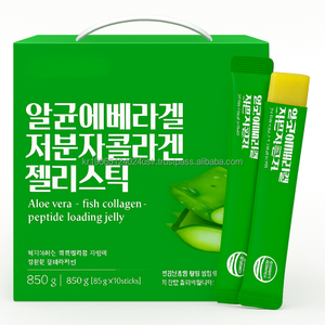 Palitos de gelatina de aloe vera con nutrientes herbales de colágeno marino hidrolizado y fórmula de vitamina C - Product Image 1