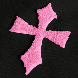 Black Women's Summer Breathable Knitted Loose <b>T</b> <b>Shirt</b> Pink Bow Embroidery Short Sleeve Crew Neck Casual Streetwear - Product Image 6